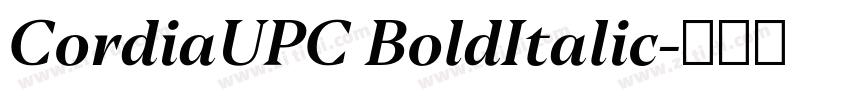 CordiaUPC BoldItalic字体转换